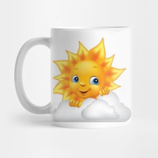 Soleil et nuage Mug